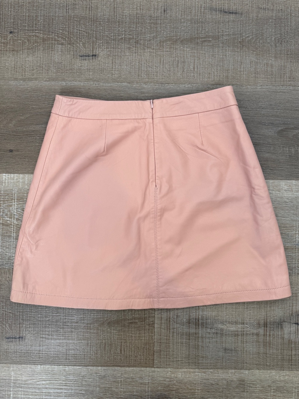 Cupcakes and Cashmere Size 2 100% Lamb Leather Misty Rose Pink Mini Skirt